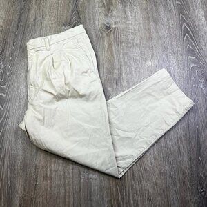 Gutteridge Dal 1878 Pantalon Beige Chinos 3/4 Turn Ups Cotton 36x26